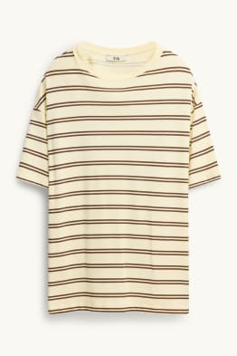 T-shirt - oversized - gestreept