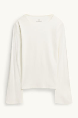 Long sleeve top - slim fit - ribbed