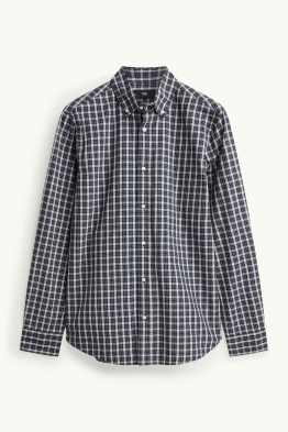 Chemise - regular fit - col button-down - à carreaux