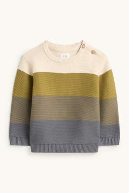 Pull bébé - à rayures