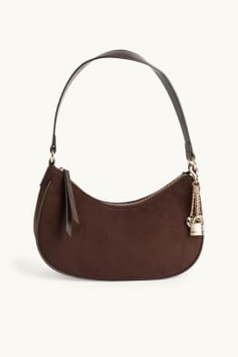Shoulder bag - faux suede