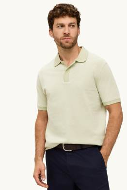 Poloshirt - regular fit - met structuur