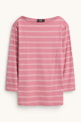 Long sleeve top - regular fit - striped
