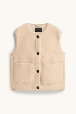 Gilet effetto peluche
