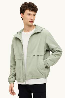 Giacca impermeabile con cappuccio - idrorepellente