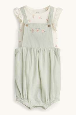 Petites fleurs - tenue nouveau-né - 2 pièces