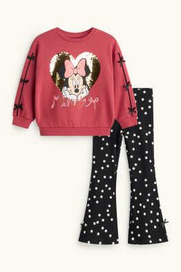 Minnie Mouse - set - bluză de molton și colanți - 2 piese