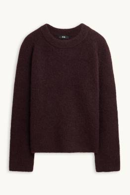 Strickpullover - gerippt