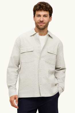 Košile - relaxed fit - kent - strukturovaná