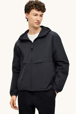 Giacca impermeabile con cappuccio - idrorepellente