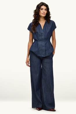 Wide leg jean - mid waist