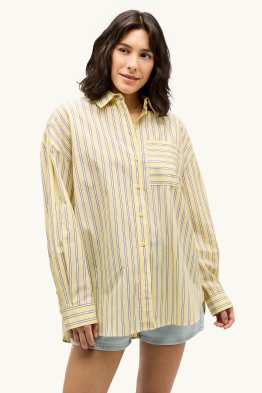 Overhemdblouse - gestreept