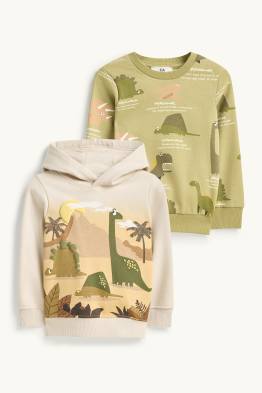 Multipack 2er - Dino - Hoodie und Sweatshirt