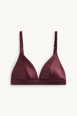Satin-Bralette - wattiert