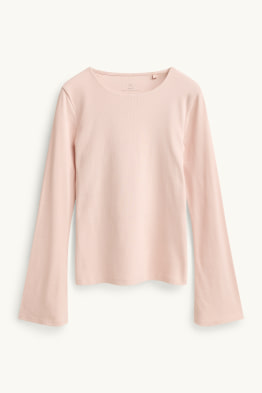 Longsleeve - slim fit - geribd