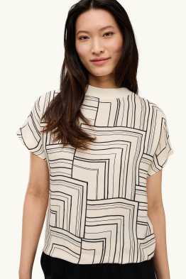 T-Shirt - Regular Fit - gemustert
