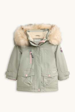 Regenjacke mit Kapuze - gefüttert - wasserdicht