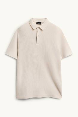 Poloshirt - regular fit - met structuur