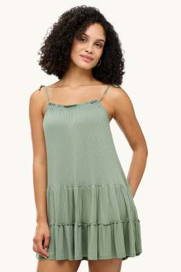 A Linien Kleid - gerippt