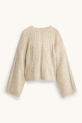 Jumper - cable knit pattern