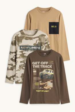 Confezione da 3 - maglia a maniche lunghe