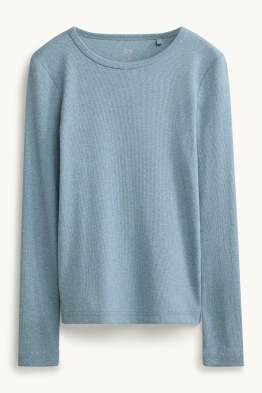 Samarreta de màniga llarga - slim fit - acanalada