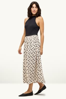 Fit & Flare Kleid - gepunktet