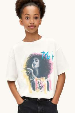 Tyla - Kurzarmshirt - Glanz-Effekt
