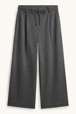 Pantalon en toile court - high waist - wide leg