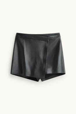 Skort - faux leather