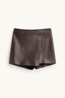 Gonna pantalone - similpelle