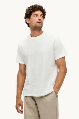 T-shirt - regular fit - ribbed