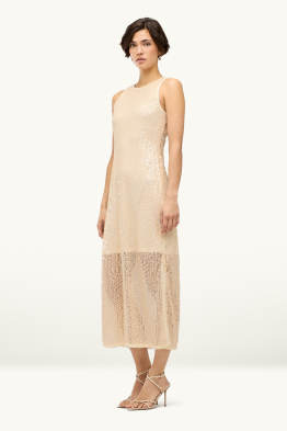 Jurk met pailletten - straight fit