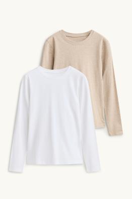 Multipack 2er - Langarmshirt - Slim Fit