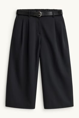 Jupe-culotte avec ceinture - mid waist - jambes larges