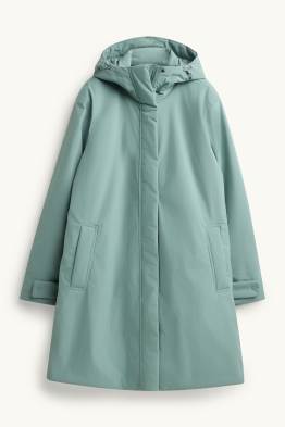 Outdoor coat with hood - lined - waterproof