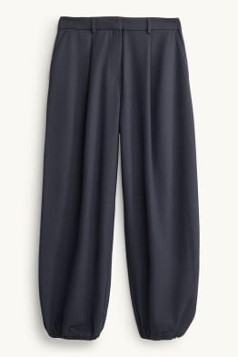 Plátěné kalhoty - mid waist - balloon leg