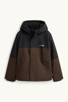 Jacke mit Kapuze - gefüttert - wasserabweisend