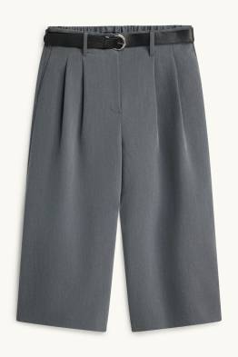 Jupe-culotte avec ceinture - mid waist - jambes larges