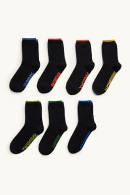 Multipack 7er - Wochentage - Socken mit Motiv
