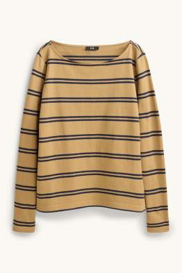Langarmshirt - Regular Fit - gestreift