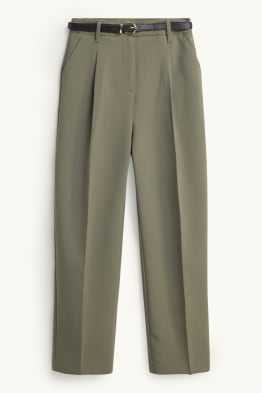Pantaloni con cintura - vita alta - tapered fit