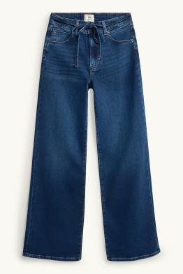 Jeans a gamba larga - vita media - jog denim - LYCRA®