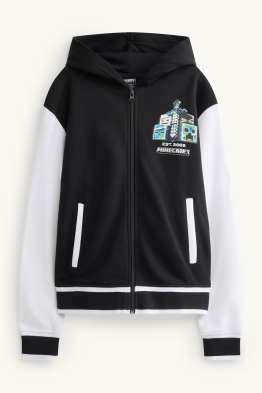 Minecraft - felpa con zip e cappuccio