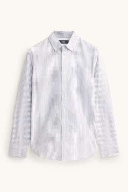 Hemd - Regular Fit - Button-down - gestreift