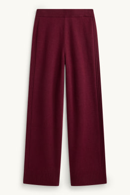 Pantaloni de trening cu conținut de cașmir - amestec de lână