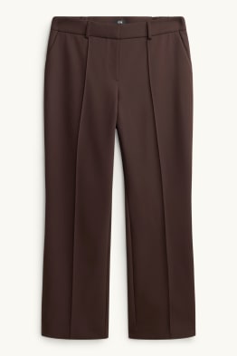 Plátěné kalhoty - mid waist - flared