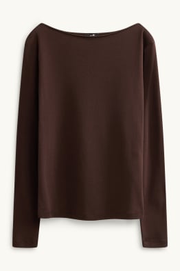 Tricou cu mânecă lungă - slim fit