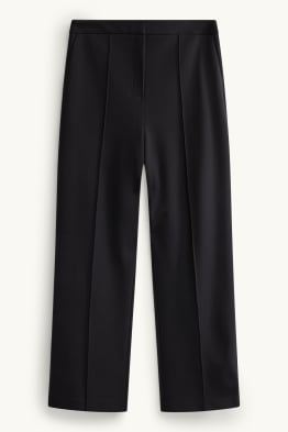 Pantaloni din jerseu - talie înaltă - straight fit