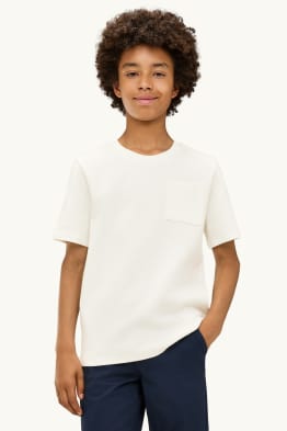 Camiseta de manga corta - con textura